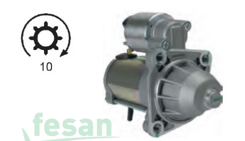 VİSTEON AMEF3C11000BA 12V M MOTORU FORD FOCUS CMAX II 1.6 ECOBOOST FİESTA VI 1.6 ST FOCUS III 1.6 ECOBOOST 10DİŞ