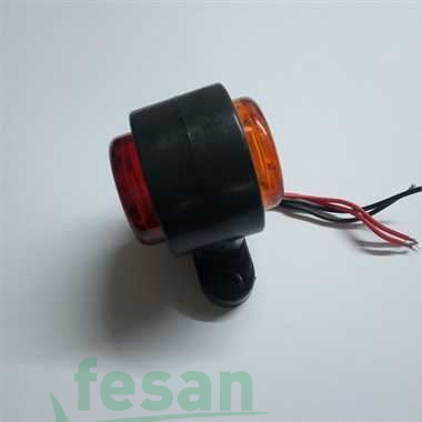 BL014KS 12-24V TAKOZ LAMBA MİNİ 12LED KIRMIZI SARI