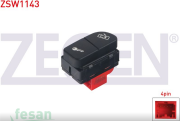 ZSW1143 MERKEZİ KİLİT BUTONU VW POLO FAX