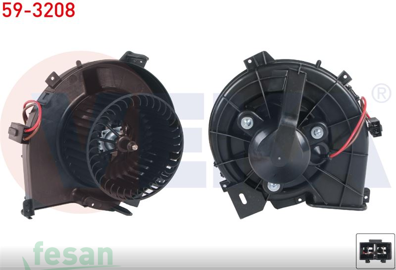 59-3208 12V KALORİFER MOTORU OPEL CORSA C 2000-2006 TİGRA B 2004-2009