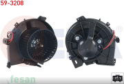 59-3208 12V KALORİFER MOTORU OPEL CORSA C 2000-2006 TİGRA B 2004-2009
