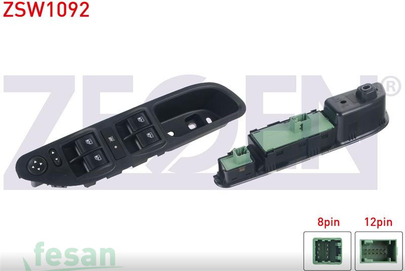 ZSW1092 ANAHTAR CAM İND/KAL FİAT EGEA TİPO L 20F ÇERÇEVELİ