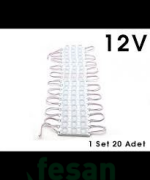 L1061 12V PARMAK 3LED SOFT KABLOLU BEYAZ GÜÇLÜ IŞIK