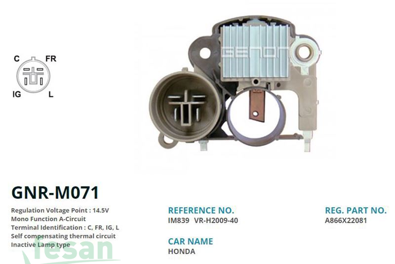 GENON GNR M071 MİTSUBİSHİ 12V KONJEKTÖR HONDA 4FİŞ