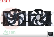 25-2811 12V FAN MOTORU MERCEDES C SERİ W203 C180 C200-C200 CDİ-C230-C240-C270 CDİ-C320 2000-2006 CLK 200-240-270 CDİ-320 2002-2009 DAVLUMBAZLI TEKLİ