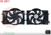 25-2811 12V FAN MOTORU MERCEDES C SERİ W203 C180 C200-C200 CDİ-C230-C240-C270 CDİ-C320 2000-2006 CLK 200-240-270 CDİ-320 2002-2009 DAVLUMBAZLI TEKLİ