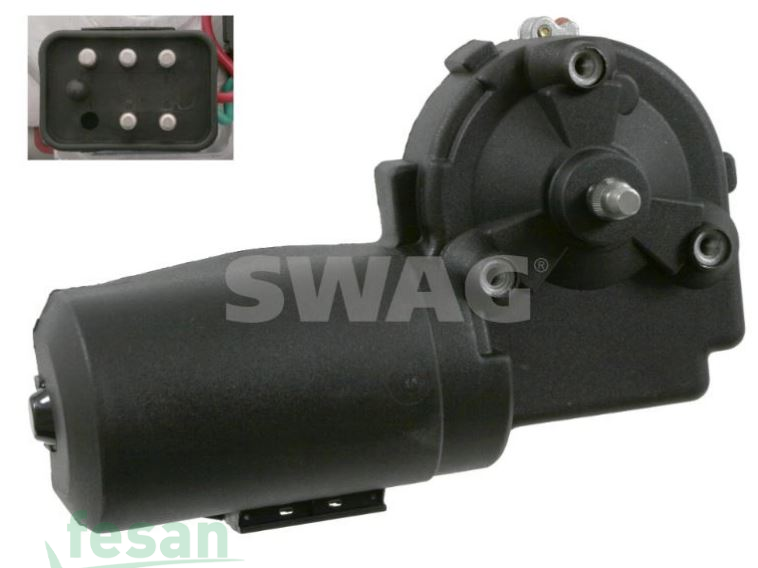 10918859 12V SİLGİ MOTORU MERCEDES W124 KASA YUVARLAK FİŞLİ EM