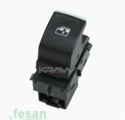 AN419D ANAHTAR CAM IND/KAL SEAT LEON R 3-4F KIRMIZI IŞIK KROM