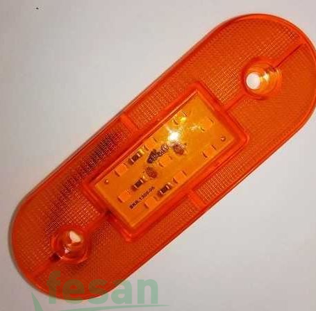 TAS 016S-24 24V SİDE MARKER LEDLİ SARI OVAL BRAKETSİZ