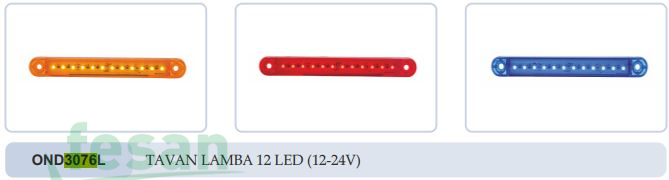 OND3076L 24S TAVAN LAMBA 15LED SARI