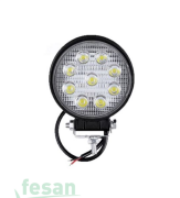 LWL-C09 12-27W ÇALIŞMA LAMBASI 9LED YUVARLAK B KALİTE YAGMUR LWL-C09 TUNC 1004