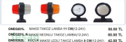 OND3252 KB 12-24V TAKOZ LAMBA KÜÇÜK MAKSİ 9LED KIRMIZI BEYAZ