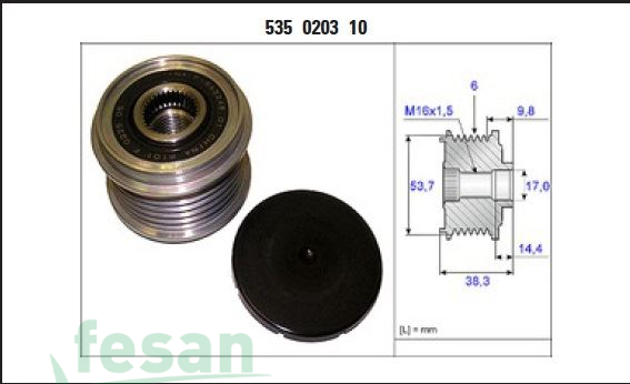 VALEO 588028 ŞARJ KASNAK RULMANLI BMW1 2 3×3 X5 OPEL INSİGNİA ASTRA CORSA D