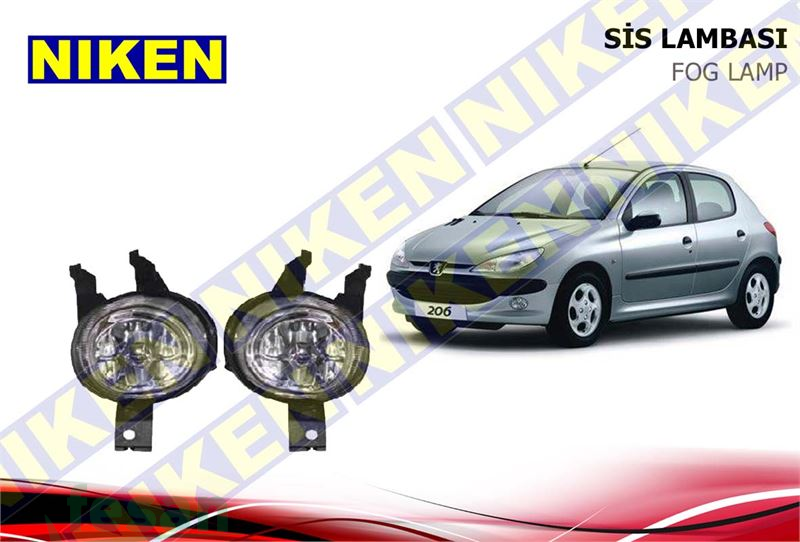 022PE070201 SİS LAMBASI PEUGEOT 206 2002> TAKIM