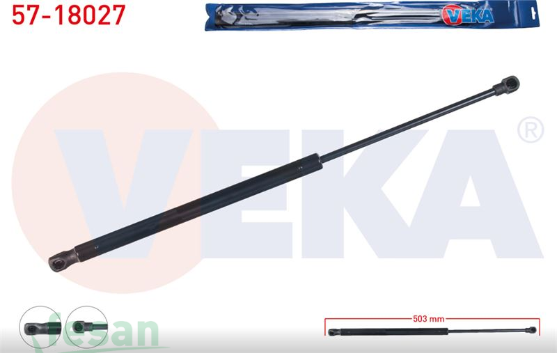 57-18027 AMORTİSÖR BAGAJ FİAT PANDA 2003-2012 503MM/280N