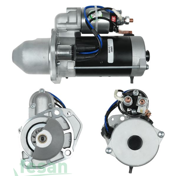 BOSCH DLS8050 24V MARŞ MOTORU IVECO EUROCARGO 1999-2006 70E13 100E17 150E21 320E28 CASE CUMMINS IS1264 10DİŞ 4.0KW