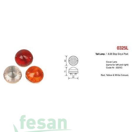 0325L STOP SİNYAL LAMBASI ANADOL A68 S-K