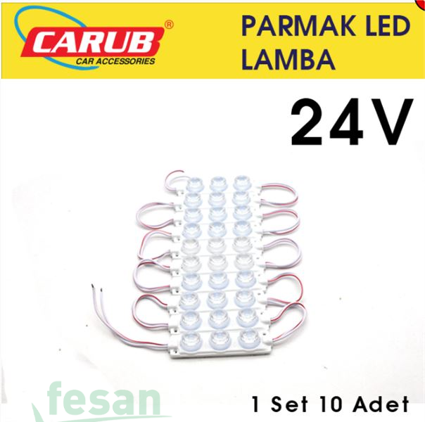 0409931 24V PARMAK 3LED SOFT YUVARLAK KABLOLU BEYAZ