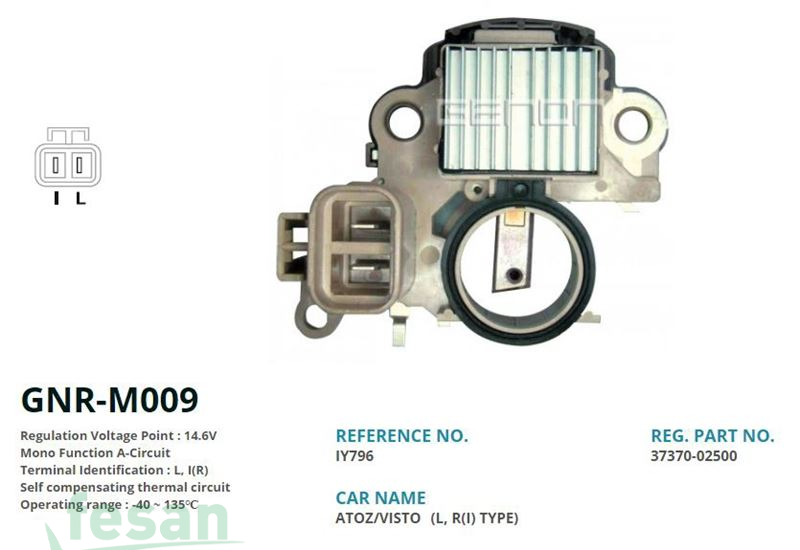 GENON GNR M009 MİTSUBİSHİ 12V KONJEKTÖR HYUNDAI ATOS ELENTRA MİTSUBİSHİ COLT GALANT L-I(R)