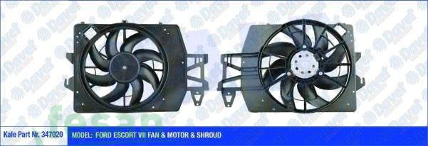 MGA 83176 12V FAN MOTORU FORD ESCORT CLX 1.6-1.8 ZETEC 1991>