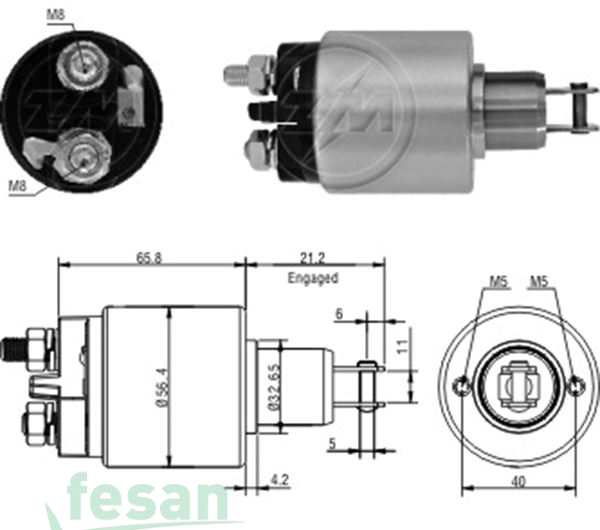 ZM 3579 ISKRA 12V MARŞ OTOMATİĞİ FİAT DUCATO UNO OPEL ASCONA KADETT RECORD PEUGEOT 205-305