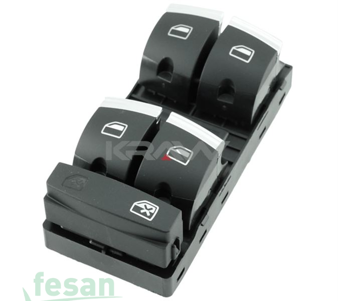 AN1504C ANAHTAR CAM İND/KAL AUDI A3 2004-2013 L 10FİŞ Q7 2007-2014 A6 2005-2011 KROM