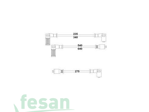 HBK.3158 BUJİ KABLO SETİ FİAT TEMPRA SLX TİPO
