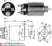 ZM 4699 MİTSUBİSHİ 12V MARŞ OTOMATİĞİ HYUNDAİ ACCENT ELENTRA H100 SONATA MİTSUBİSHİ COLT GALANT L200 L300 LANCER PAJERO