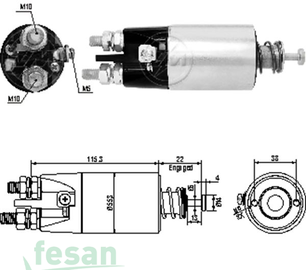 ZM 4897 MİTSUBİSHİ 24V MARŞ OTOMATİĞİ CUMMINS RENAULT VOLVO FH12-FH400-FH420-FH440-FH460-FH480-FH500-FH520-FH540-FH360-FH380
