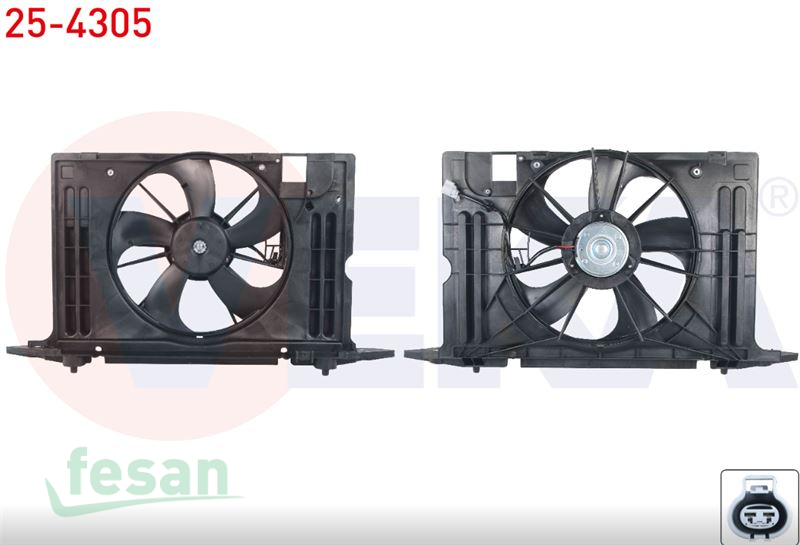 25-4305 12V FAN MOTORU KLİMA TOYOTA COROLLA 1.6 VVTI 2007-2012 DAVLUMBAZLI