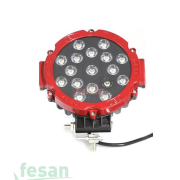 4203217 10-30V OFF ROAD 51W YUVARLAK 17LED KIRMIZI 18CM