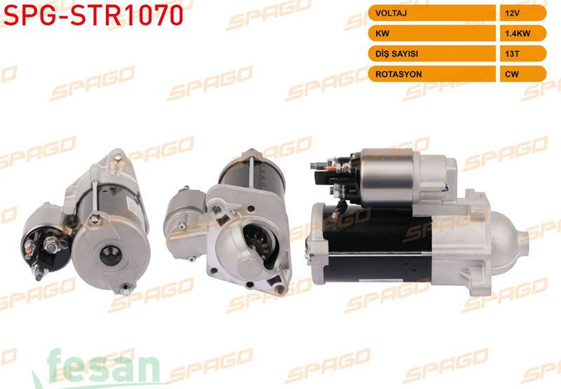 STR1070 BOSCH 12V MARŞ MOTORU RENAULT CLİO IV MEGANE III-IV KANGOO 1.5DCİ START STOPLU ARAÇLAR 13DİŞ 1.4KW