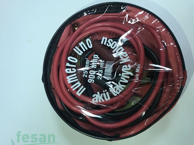 AKSAN AKÜ TAKVİYE KABLOSU 25MM SET 2×2MT 900AHM ALİMİNYUM