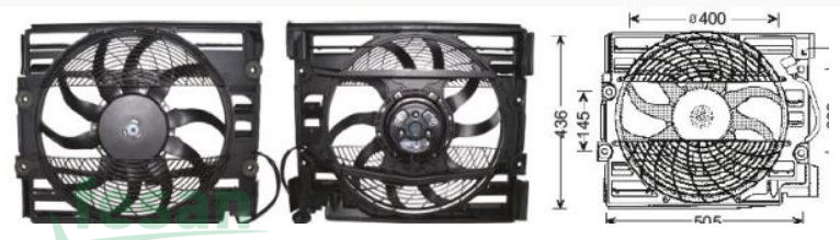 RFM 3620 FAN MOTORU BMW 5 SERISI 1998-2004 E39 KÖMÜRSÜZ