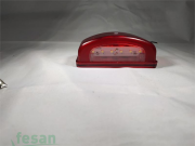 OND3128L 24K 12V-24VPLAKA LAMBASI ÜNİVERSAL KIRMIZI 6LED