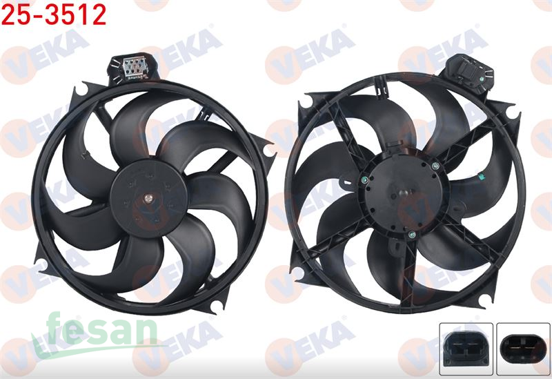 25-3512 12V FAN MOTORU MEGANE III FLUENCE 7KANAT 2009 1.5 DCİ SCENİC