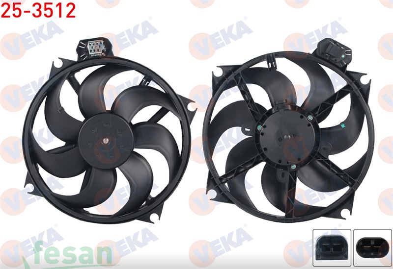 25-3512 12V FAN MOTORU MEGANE III FLUENCE 7KANAT 2009 1.5 DCİ SCENİC