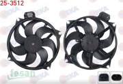 25-3512 12V FAN MOTORU MEGANE III FLUENCE 7KANAT 2009 1.5 DCİ SCENİC