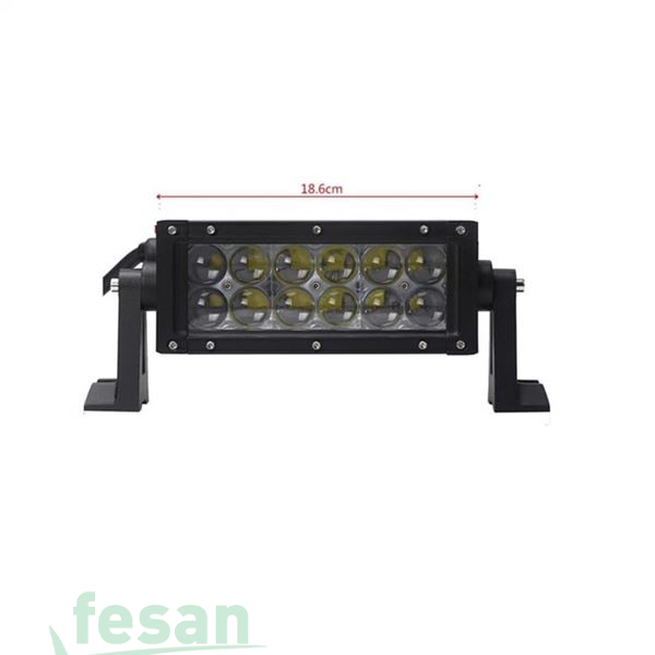 LLB-Y12 12-24V OFF ROAD 12LED 26CM DÜZ 36W BAR LED ÇİFT SIRA