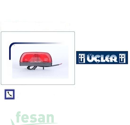 0815L LED PLAKA LAMBASI KIRMIZI FORD P100