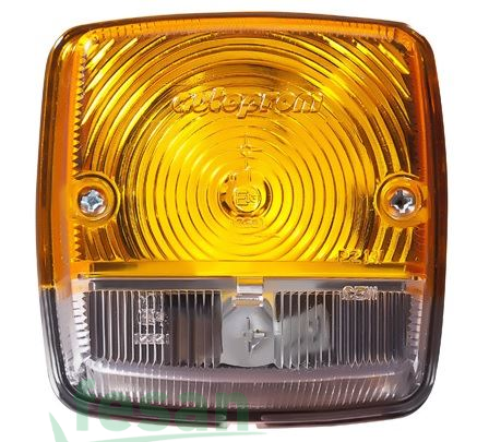 832122 PARK SİNYAL LAMBASI JOHNDEERE DEUTZ KÜÇÜK KARE SARI BEYAZ FİAT TRAKTÖR 54C