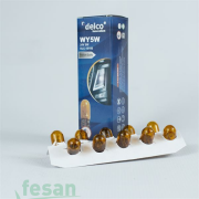DLC-15100 24V AMPÜL T10 5WATT BÜYÜK DİPSİZ AMBER TURUNCU NATUREL