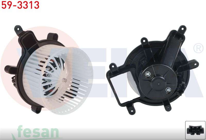59-3313 12V KALORİFER MOTORU PEUGEOT 3008 2016> 5008 2008> CITROEN DS5 2011