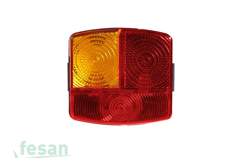 832125C-L STOP SİNYAL CAMI 3FONKSİYON L JOHNDERE 2030 KÜÇÜK KARE YANDAN TIRNAKLI CAM