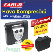 2491320 12V HAVA KOMPRESÖRÜ PROFESYONEL 12-220V ÇANTALI
