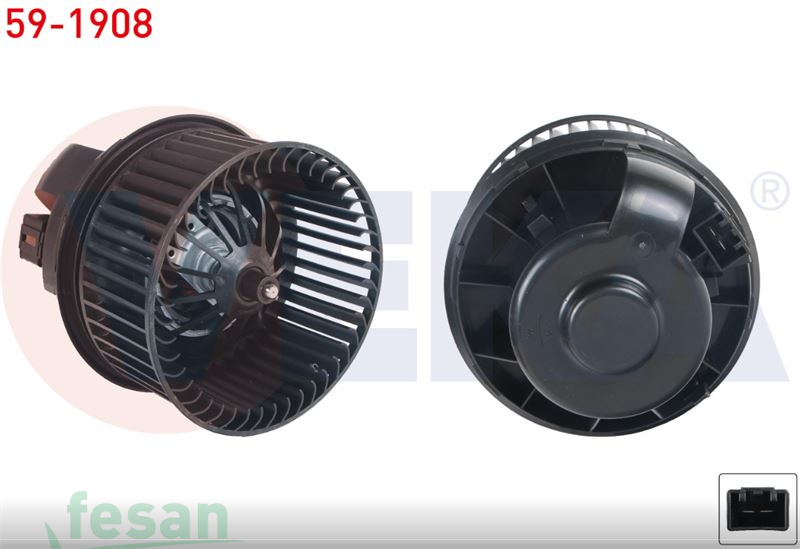 59-1908 12V KALORİFER MOTORU FORD C-MAX 2010> FOCUS 2011-2015 GRAND C-MAX 2011> KUGA II 2013> TOURNEO COURİER 2018>