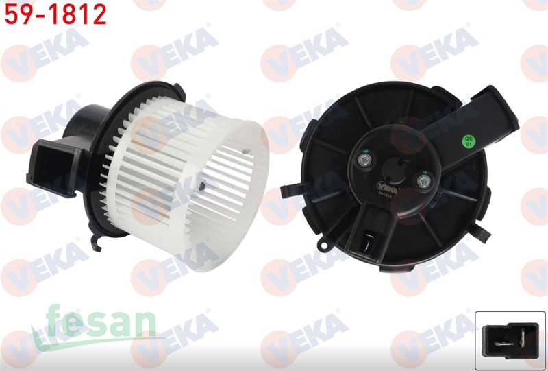 59-1812 12V KALORİFER MOTORU FİAT 500C 1.3 MULTİJT 2009> PANDA 2003-2012 FORD KA 2008-2016