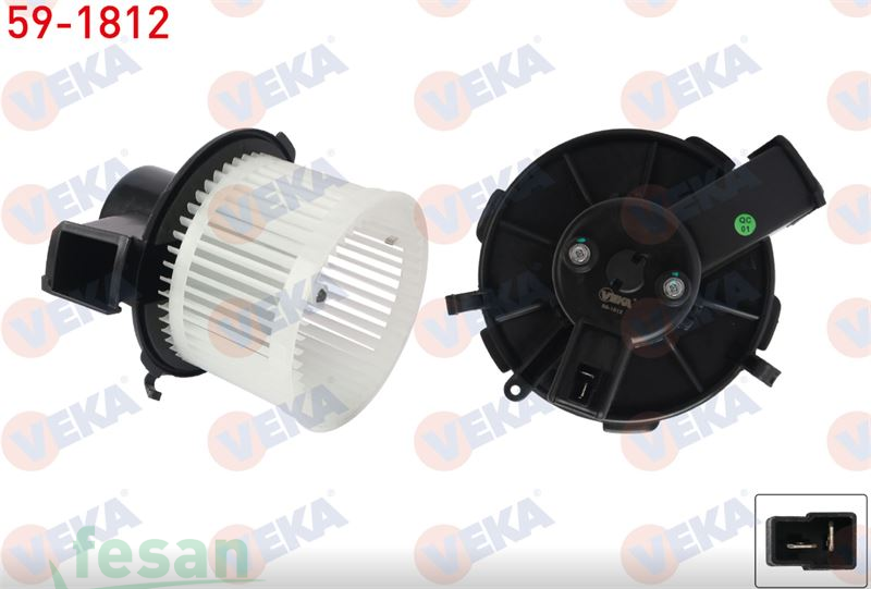 59-1812 12V KALORİFER MOTORU FİAT 500C 1.3 MULTİJT 2009> PANDA 2003-2012 FORD KA 2008-2016