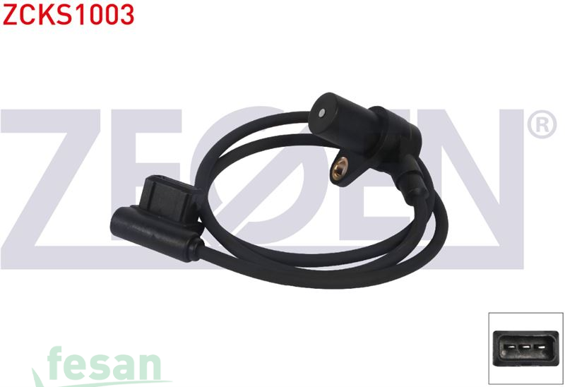 ZCKS1003 KRANK DEVİR SENSÖRÜ BMW E30 1982-1991 E34 1992-1995 KABLOLU 725MM