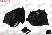 59-3522 12V KALORİFER MOTORU RENAULT CLİO II 1998 2005 SYMBOL II 2008-2012 250W